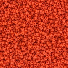 Miyuki rocailles Perlen 11/0 - Matted opaque mandarin 11-2313